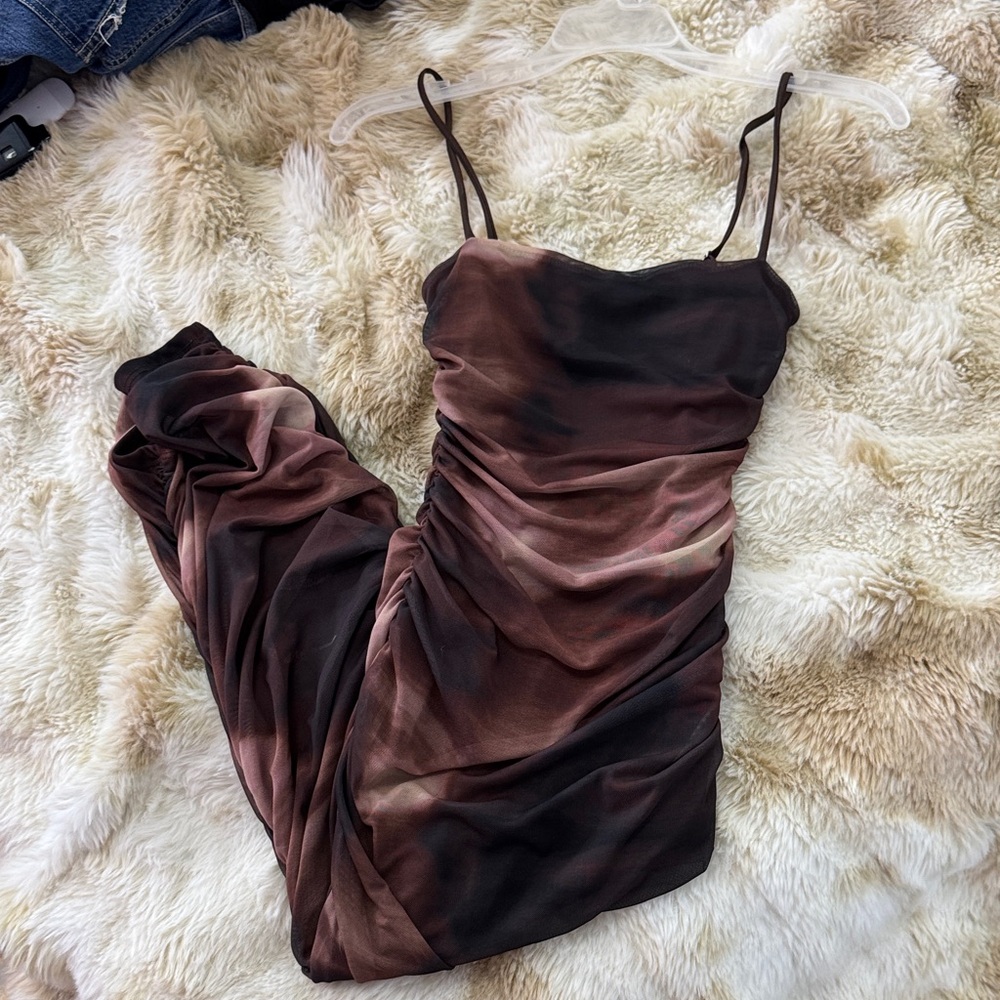 Windsor Brown and Black Maxi Dress